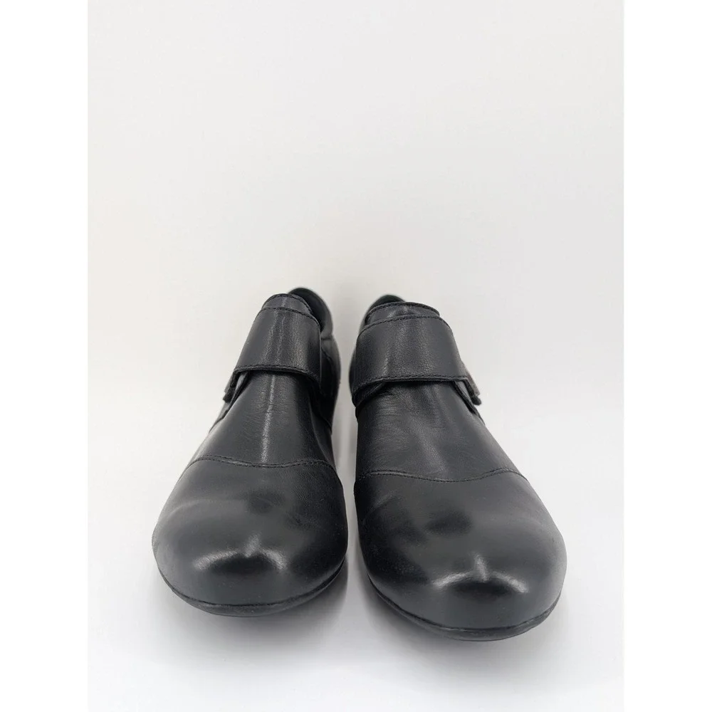 Josef Seibel Shoes Womens Size 6.5 Black Leather Bootie‎ Comfort Low Heel EU 37